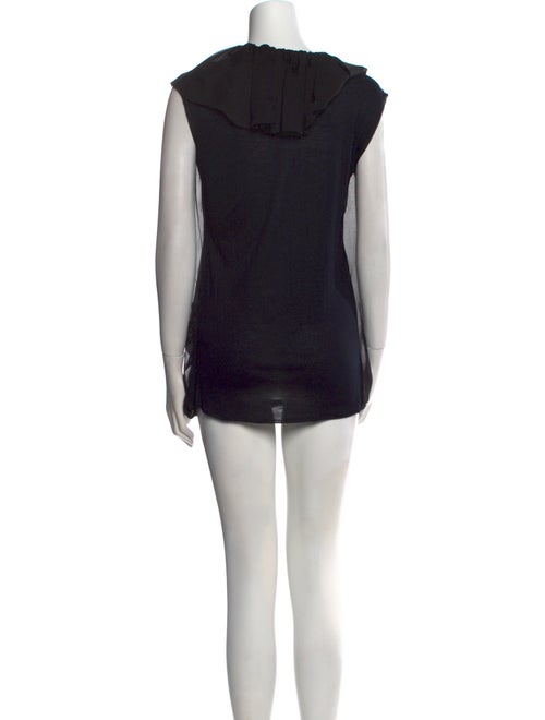 Lanvin Scoop Neck Mini Dress