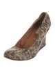 Lanvin Leather Animal Print Pumps