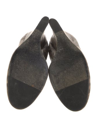 Lanvin Leather Animal Print Pumps