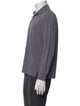 Lanvin V-Neck Long Sleeve Polo Shirt