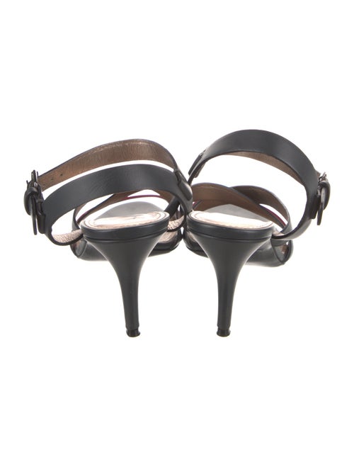 Lanvin Leather Colorblock Pattern Sandals