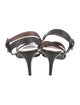 Lanvin Leather Colorblock Pattern Sandals