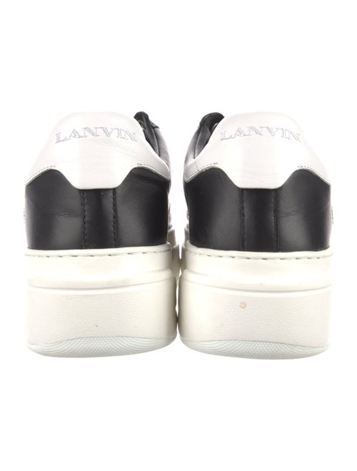 Lanvin Leather Colorblock Pattern Sneakers