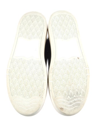 Lanvin Leather Colorblock Pattern Sneakers