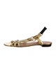 Lanvin Colorblock Pattern Slingback Sandals