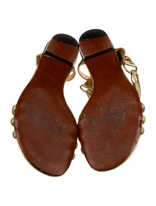 Lanvin Colorblock Pattern Slingback Sandals