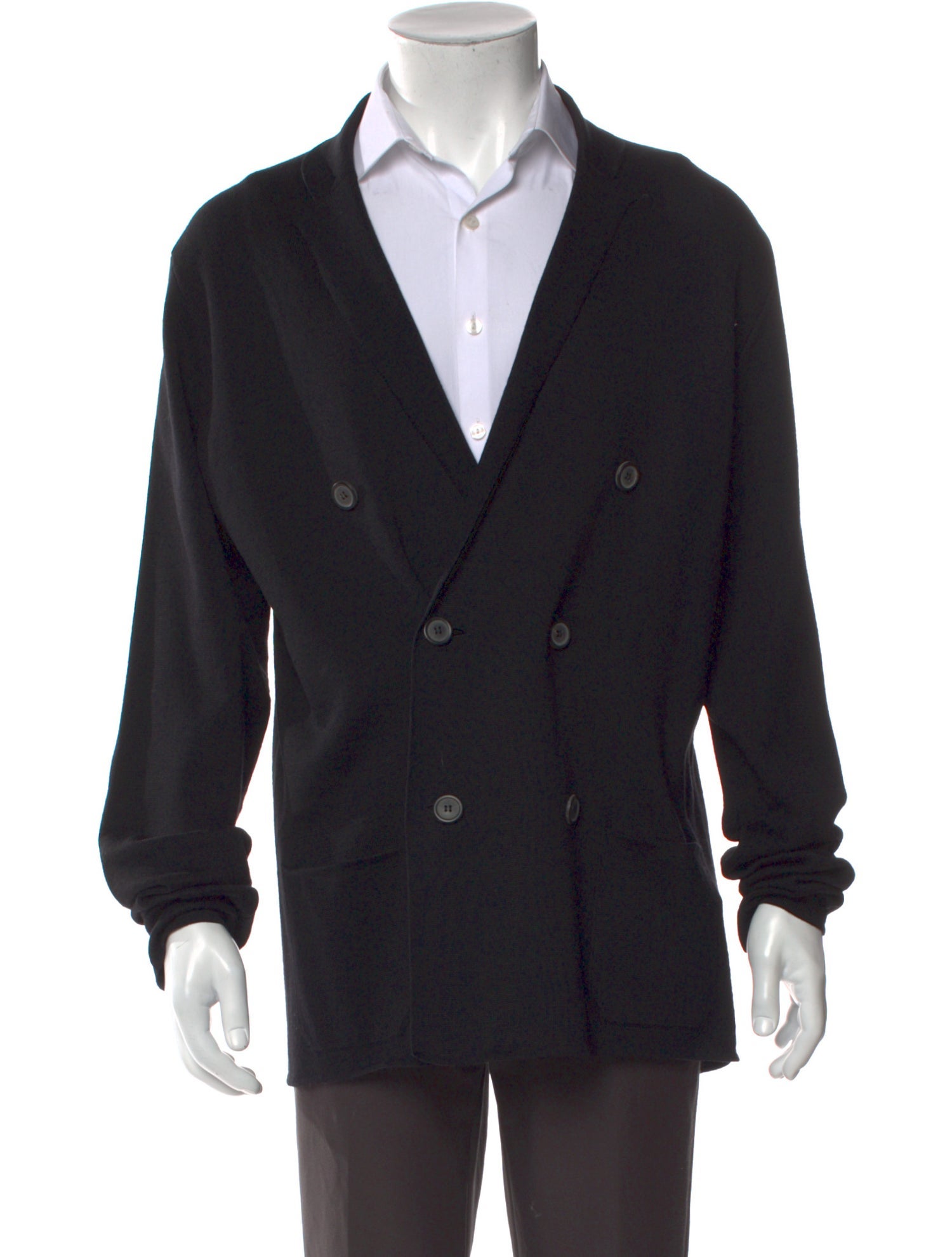 Lanvin Merino Wool V-Neck Cardigan