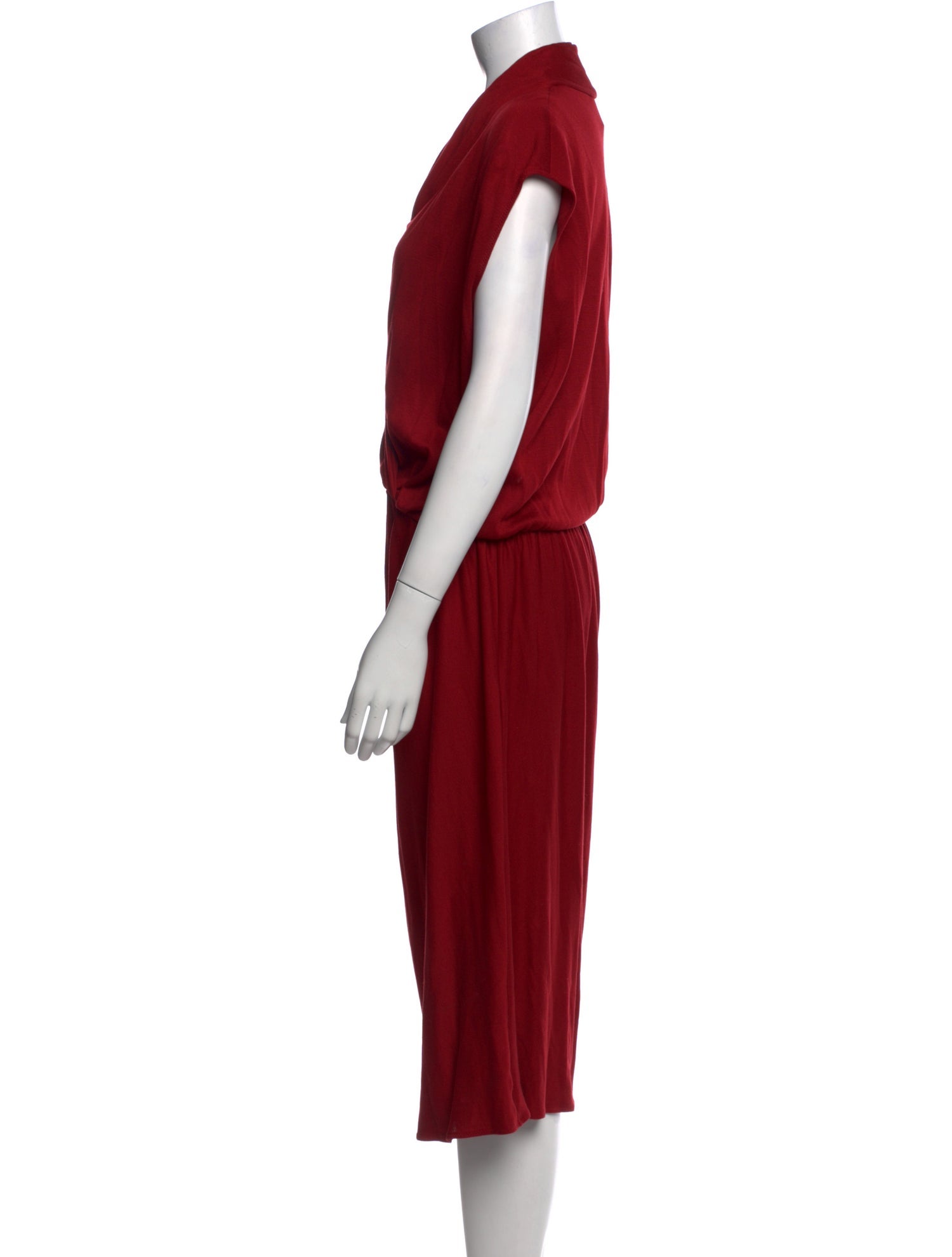 Lanvin Cowl Neck Midi Length Dress