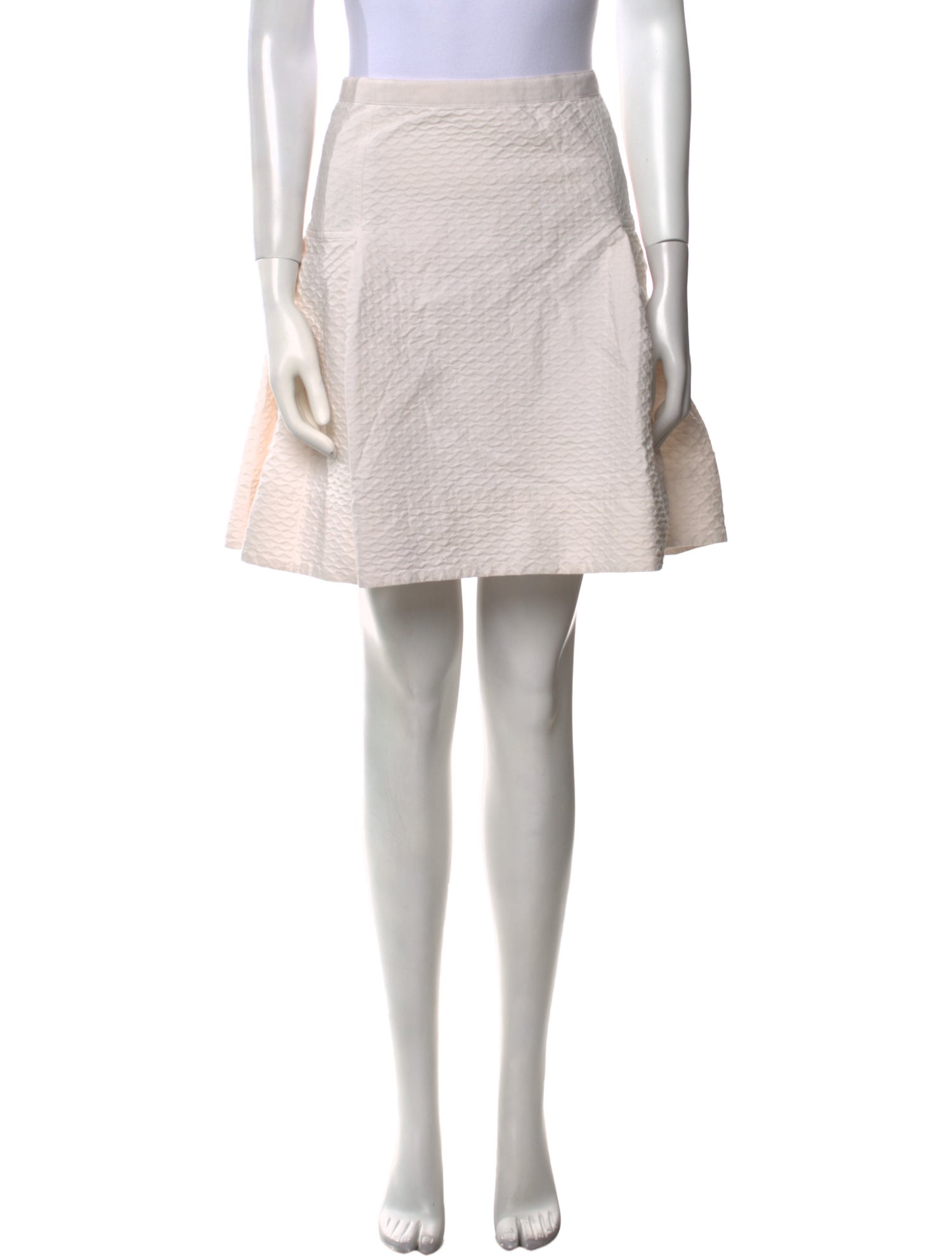 Lanvin Grosgrain Trim Knee-Length Skirt