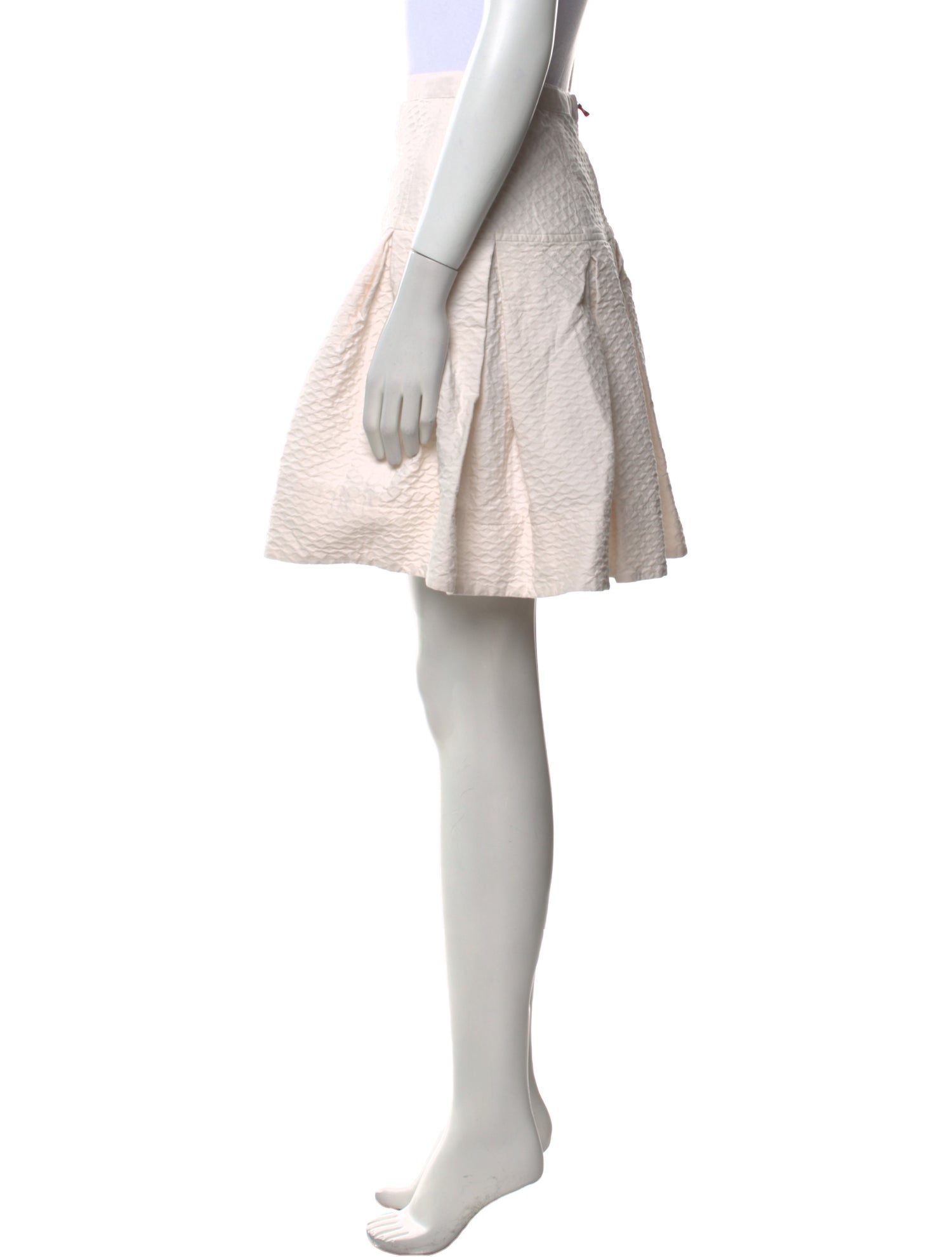 Lanvin Grosgrain Trim Knee-Length Skirt