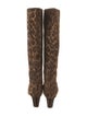 Lanvin Ponyhair Animal Print Riding Boots
