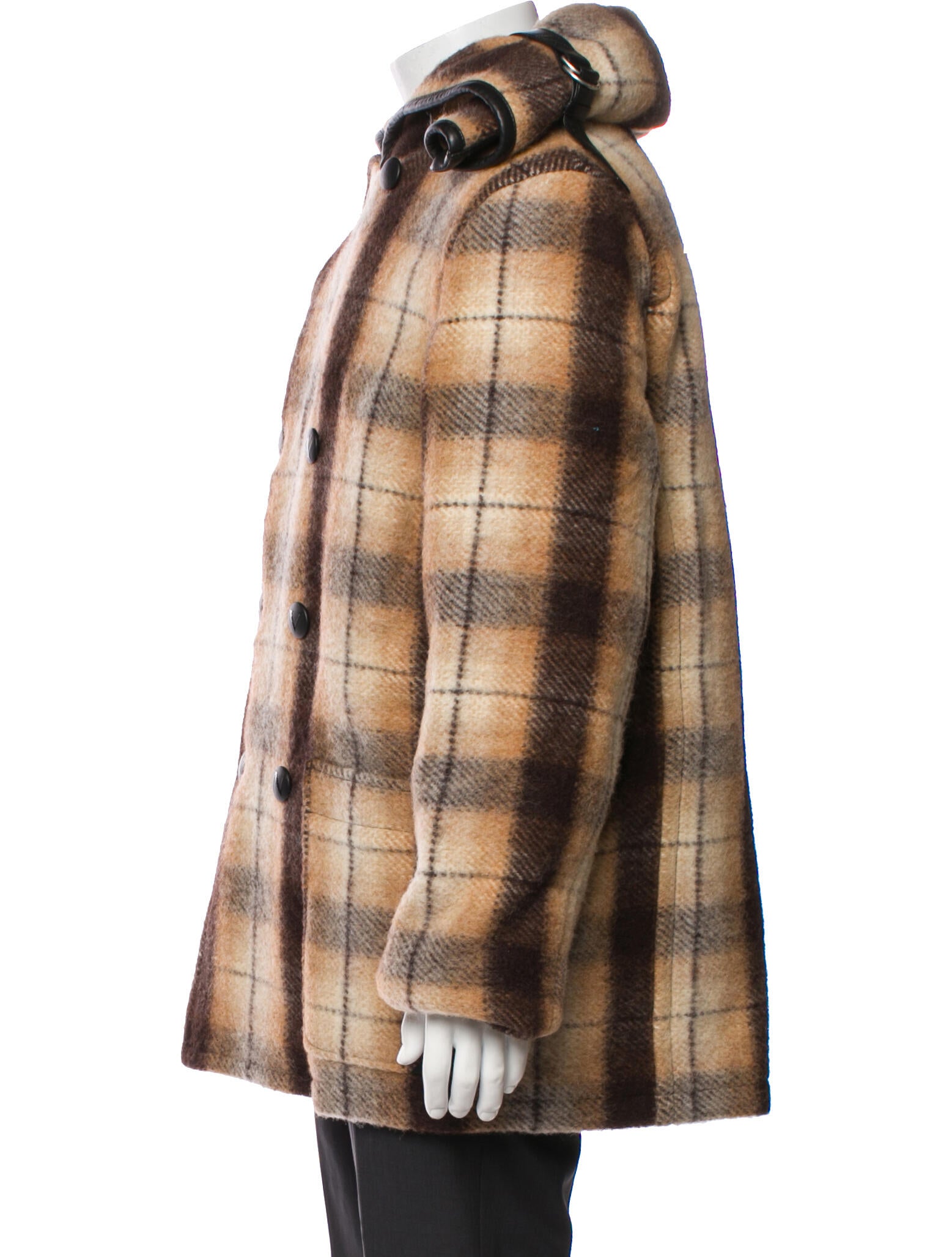 Lanvin Virgin Wool Plaid Print Jacket