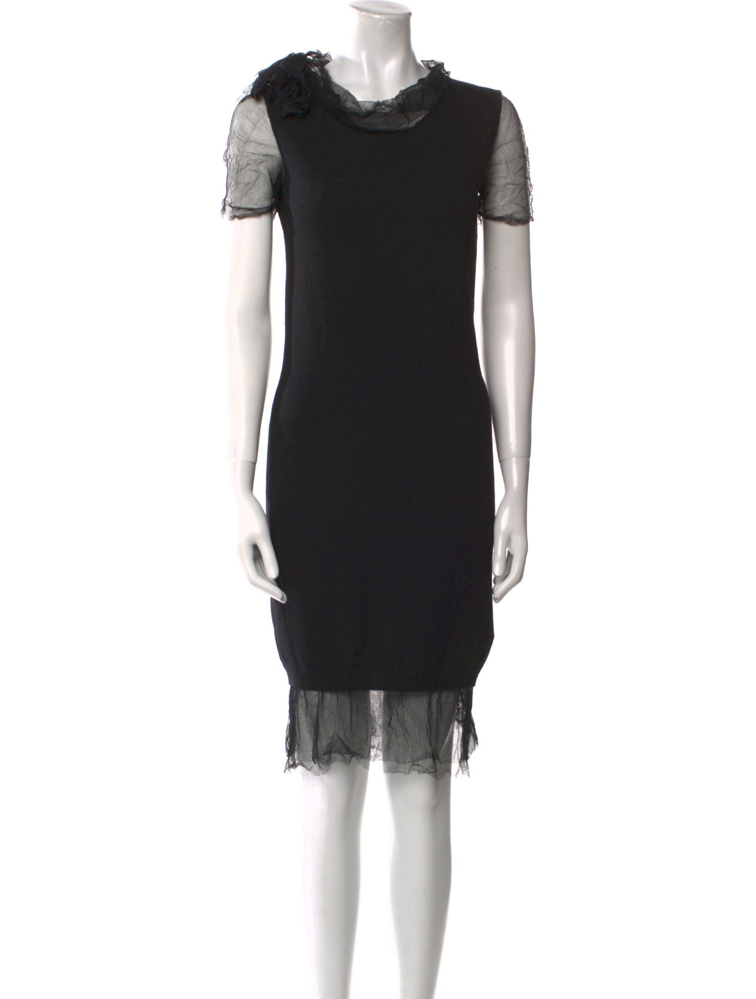 Lanvin Cowl Neck Mini Dress