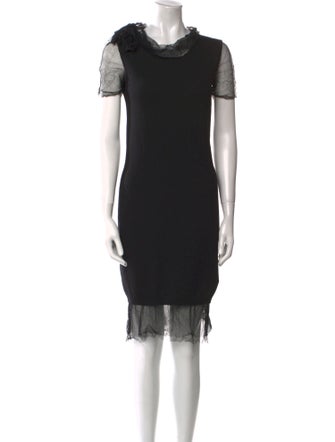 Lanvin Cowl Neck Mini Dress
