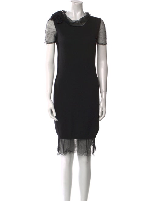 Lanvin Cowl Neck Mini Dress