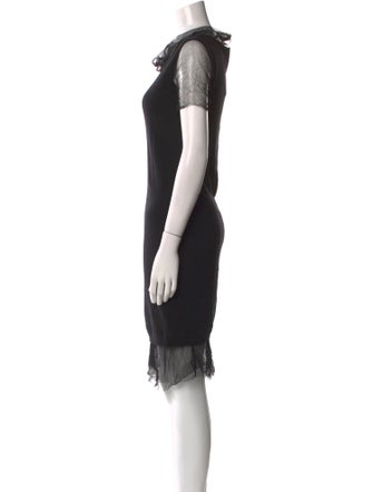 Lanvin Cowl Neck Mini Dress