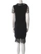 Lanvin Cowl Neck Mini Dress