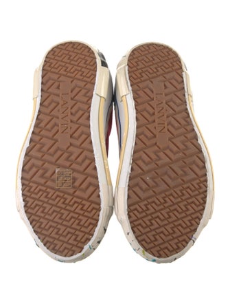 Lanvin Canvas Colorblock Pattern Sneakers