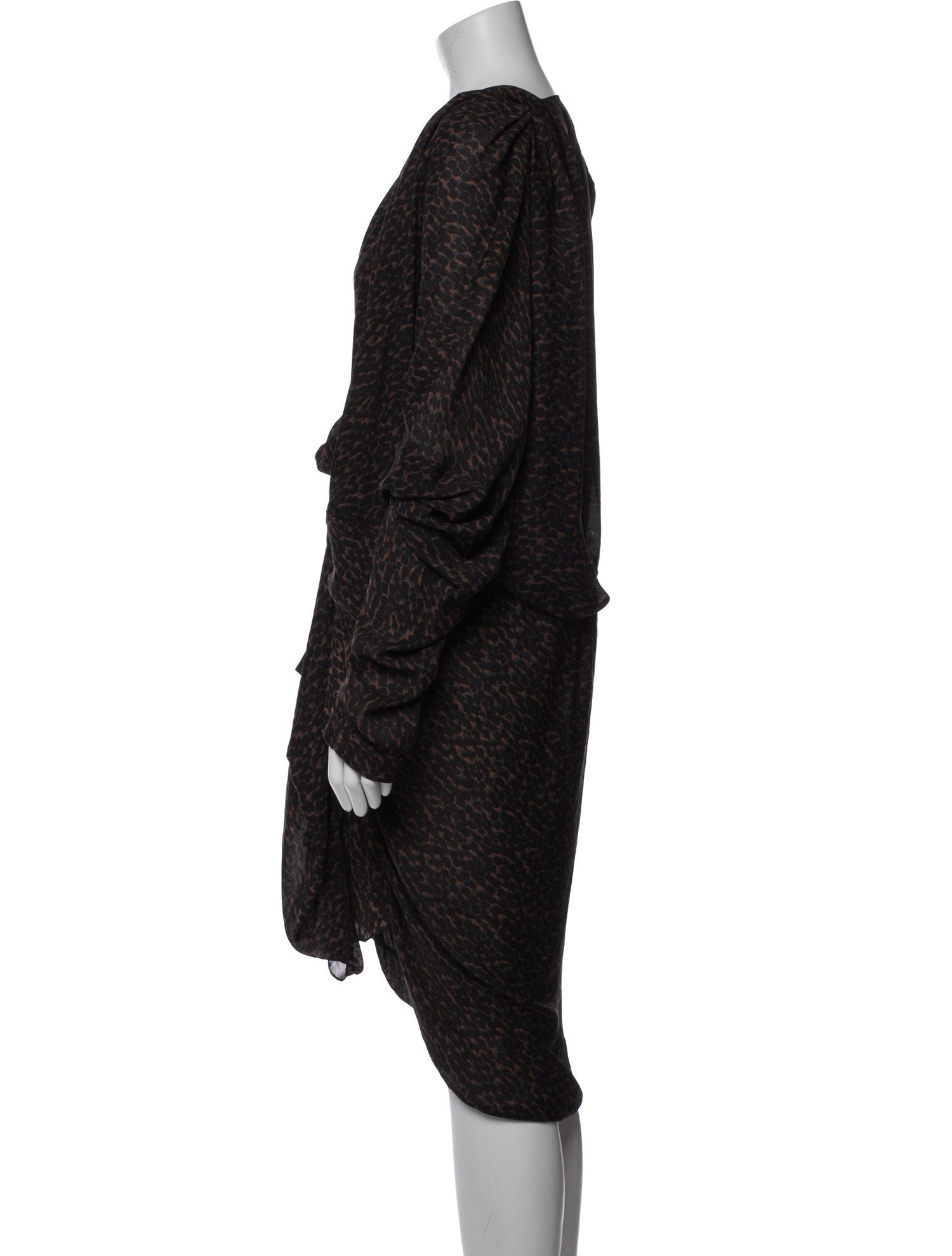 Lanvin Pleated Accents Robe