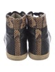 Lanvin Leather Animal Print Sneakers
