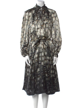 Lanvin Silk Midi Length Dress