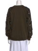 Lanvin Patterned Crew Neck Sweatshirt