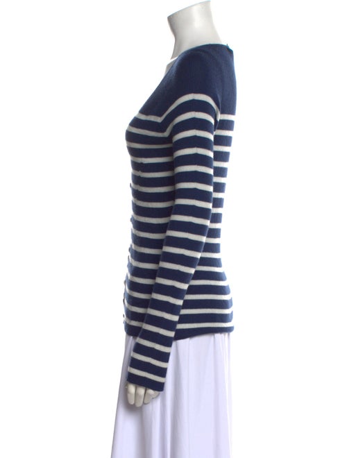 Lanvin Striped V-Neck Sweater