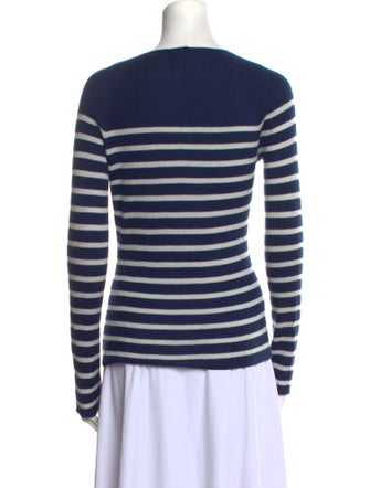 Lanvin Striped V-Neck Sweater