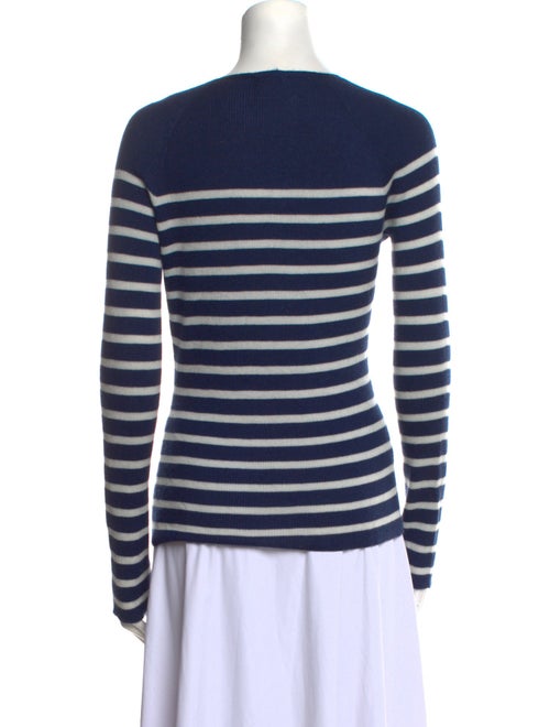Lanvin Striped V-Neck Sweater