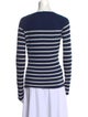 Lanvin Striped V-Neck Sweater