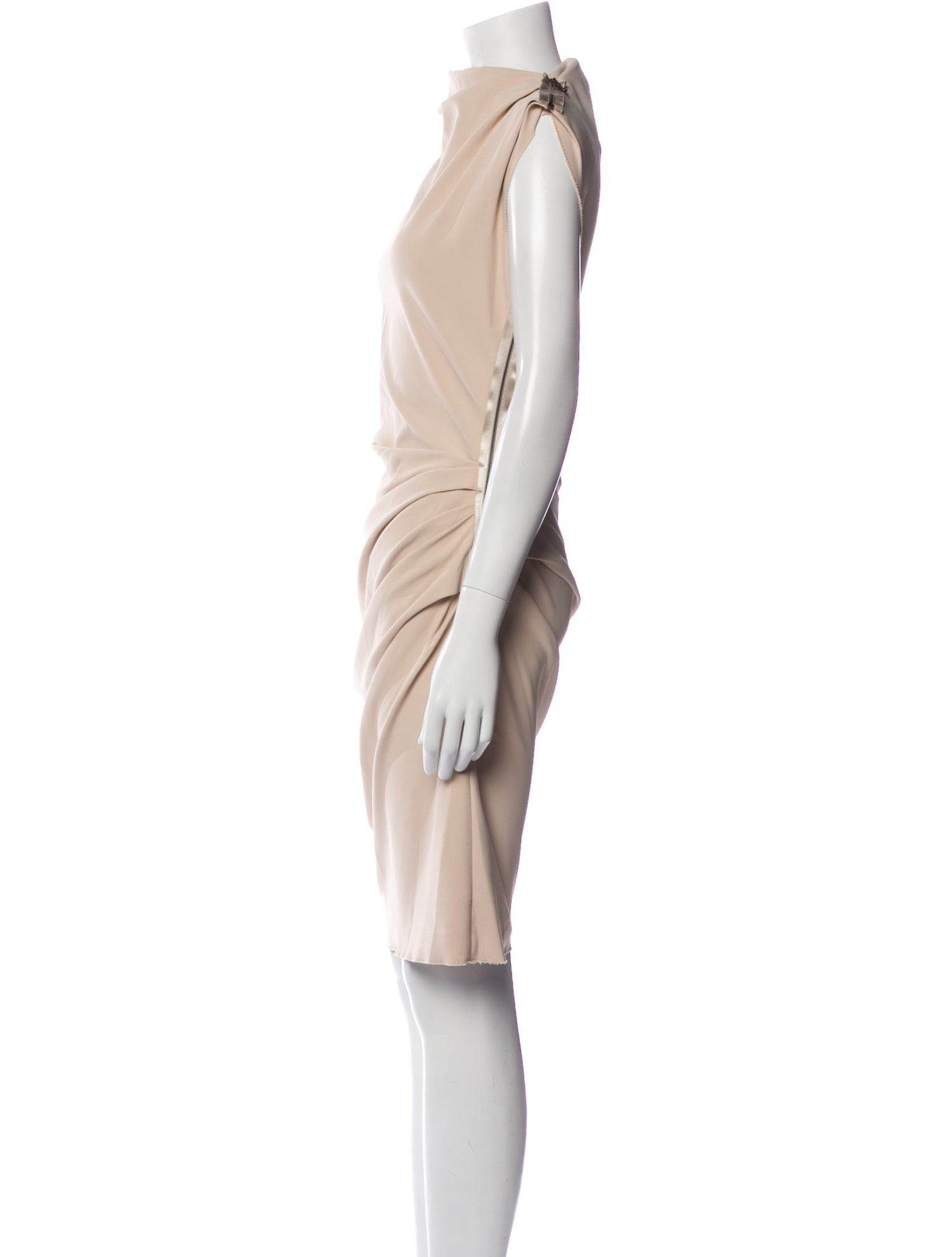 Lanvin Cowl Neck Knee-Length Dress