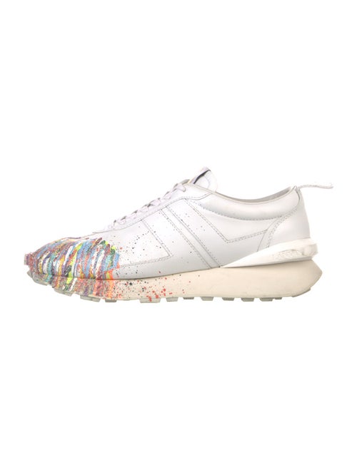 Lanvin Leather Printed Sneakers