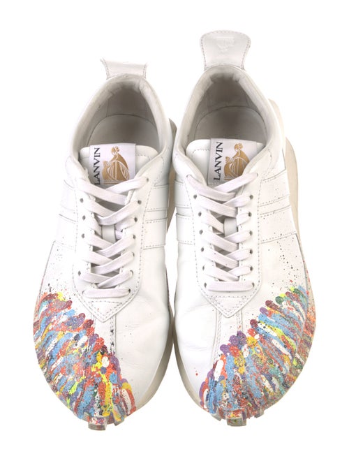 Lanvin Leather Printed Sneakers