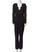 Lanvin Lace Pattern V-Neck Jumpsuit