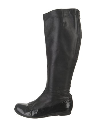 Lanvin Patent Leather Riding Boots