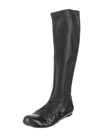 Lanvin Patent Leather Riding Boots