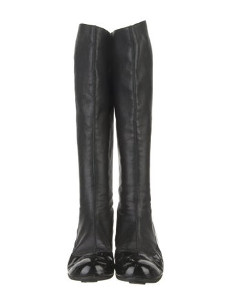 Lanvin Patent Leather Riding Boots