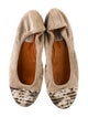 Lanvin Suede Animal Print Ballet Flats
