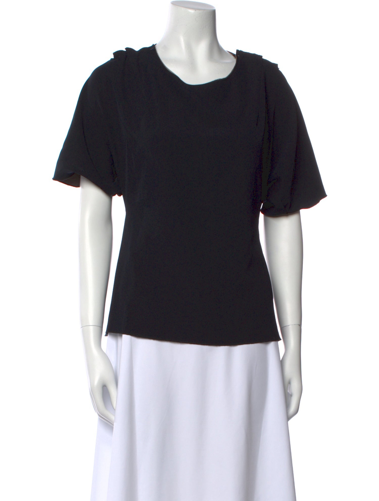 Lanvin Scoop Neck Short Sleeve T-Shirt