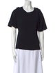 Lanvin Scoop Neck Short Sleeve T-Shirt