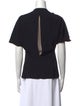 Lanvin Scoop Neck Short Sleeve T-Shirt
