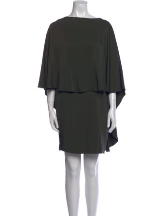 Lanvin Bateau Neckline Mini Dress