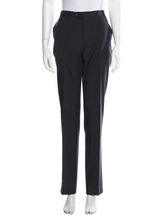 Lanvin Wool Straight Leg Pants