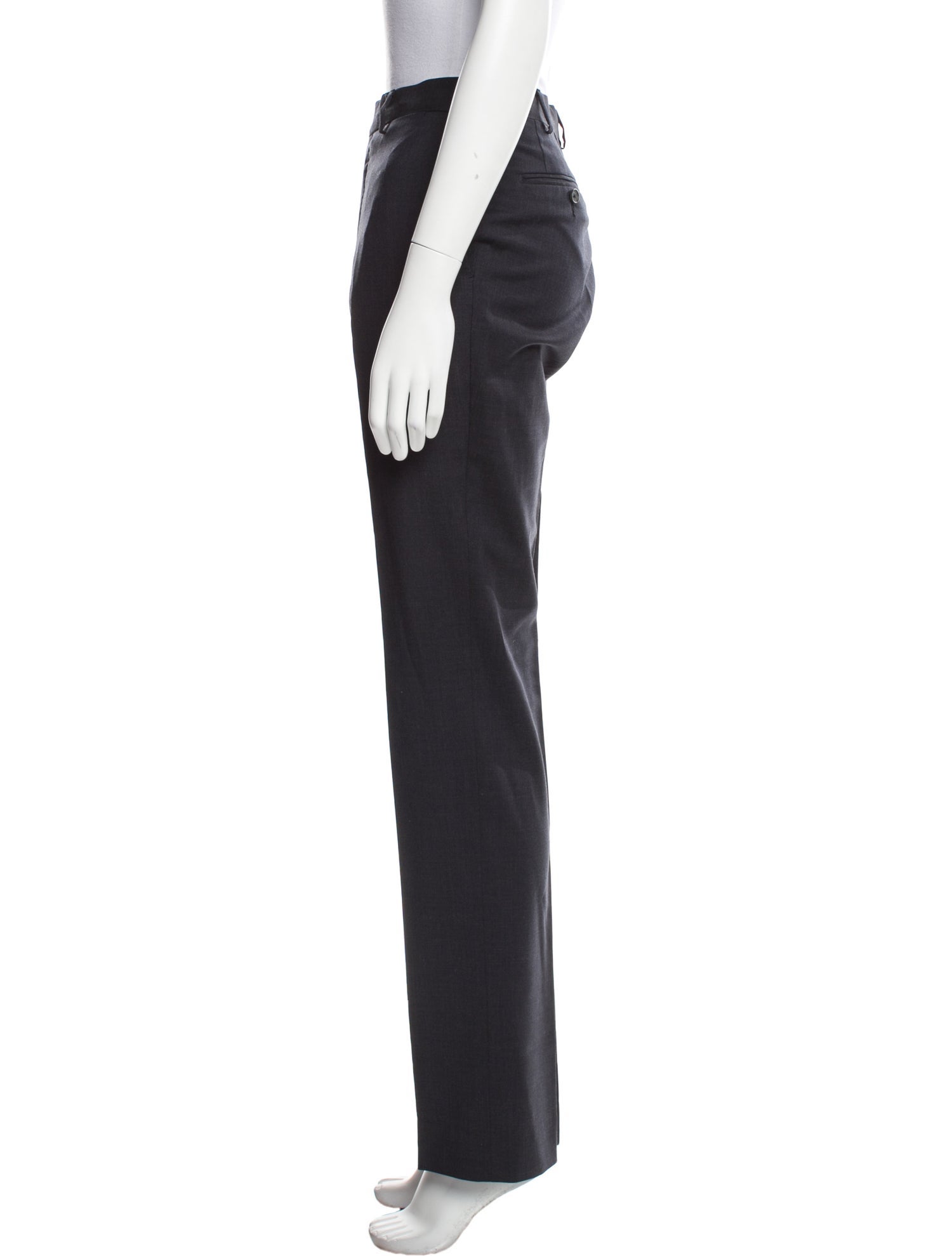 Lanvin Wool Straight Leg Pants