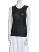Lanvin Scoop Neck Sleeveless Top