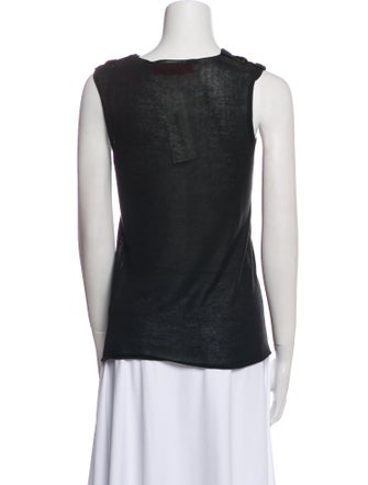 Lanvin Scoop Neck Sleeveless Top