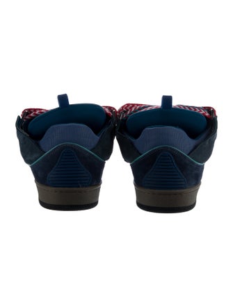 Lanvin Suede Printed Sneakers