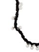 Lanvin Faux Pearl & Ribbon Bead Strand Necklace