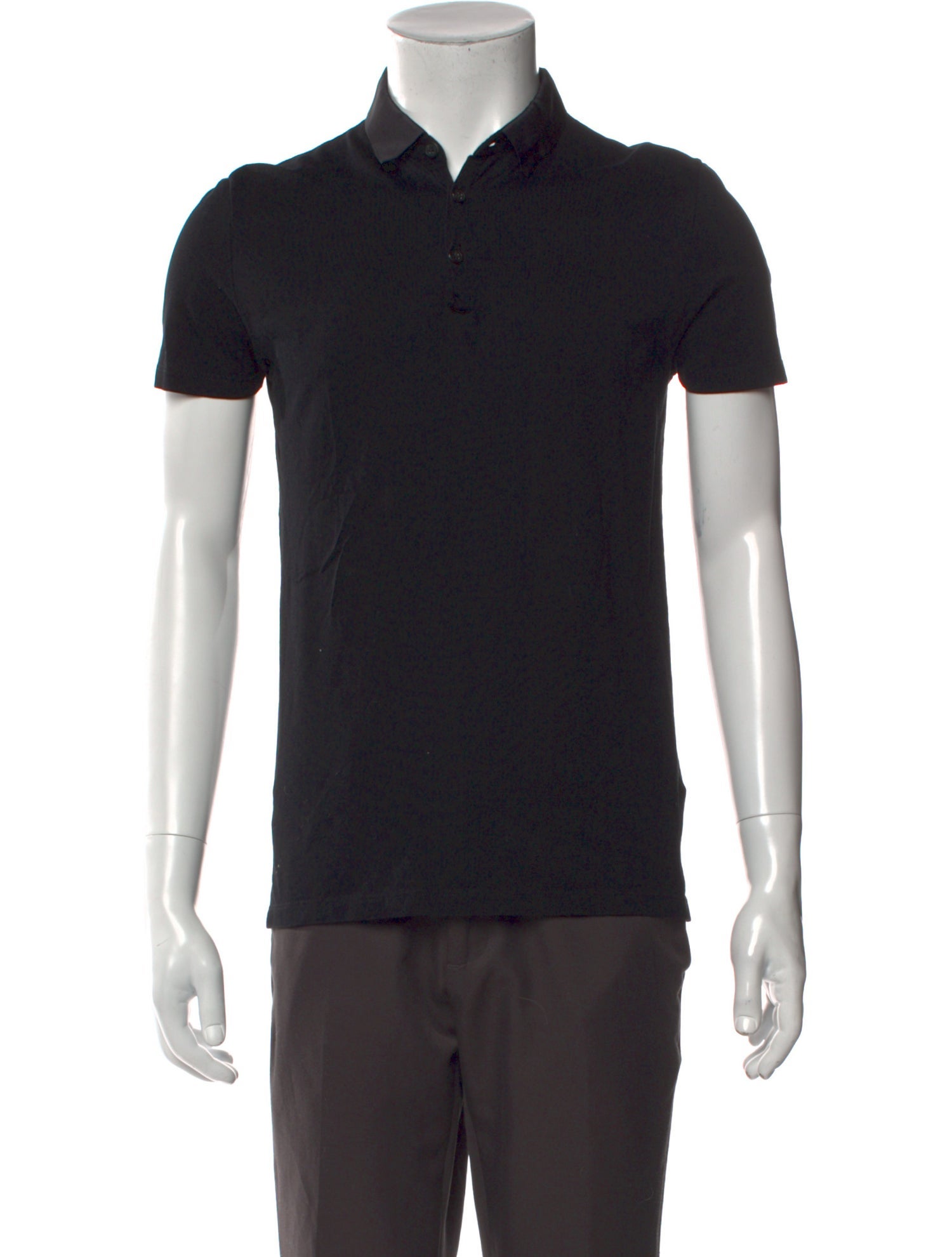Lanvin V-Neck Short Sleeve Polo Shirt