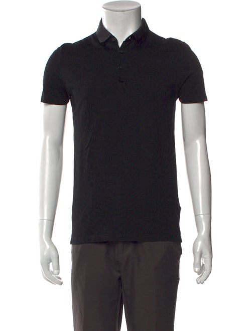 Lanvin V-Neck Short Sleeve Polo Shirt